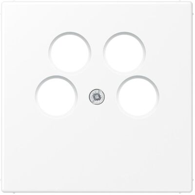 JUNG Vollplatte Sat/TV/Radio 4-fach - Wandplatte JUNG Vollplatte Sat/TV/Radio 4-fach - Wandplatte