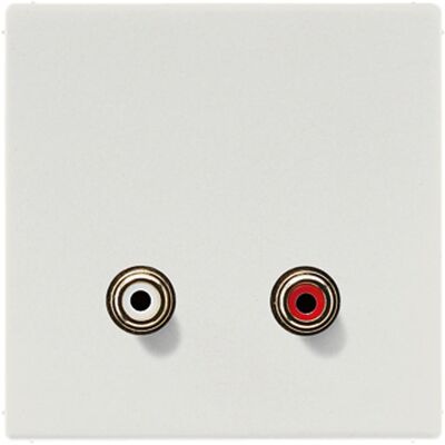 Jung MALS1021LG - Stereo Audio RCA-Stecker - Grau Jung MALS1021LG - Stereo Audio RCA-Stecker - Grau