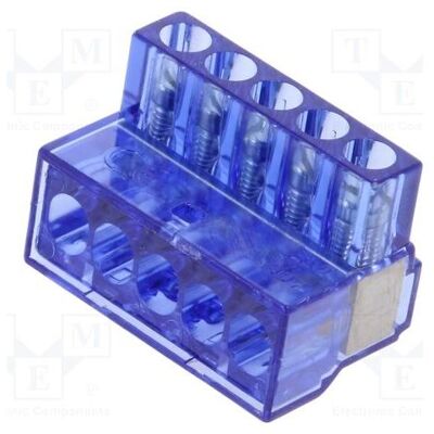 BM Group Steckverbinder: Klemmleiste 450V für Leitungen Schraubklemme, Elektronikkabel + Stecker, Blau BM Group Steckverbinder: Klemmleiste 450V für Leitungen Schraubklemme, Elektronikkabel + Stecker, Blau