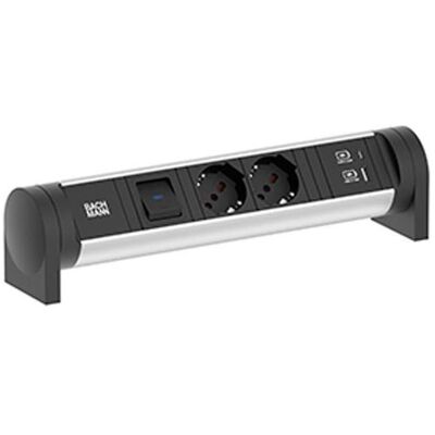 Bachmann - CYCLE Desk 2x P40 - GST18 - 0,2 m - Steckdosenleiste Bachmann - CYCLE Desk 2x P40 - GST18 - 0,2 m - Steckdosenleiste