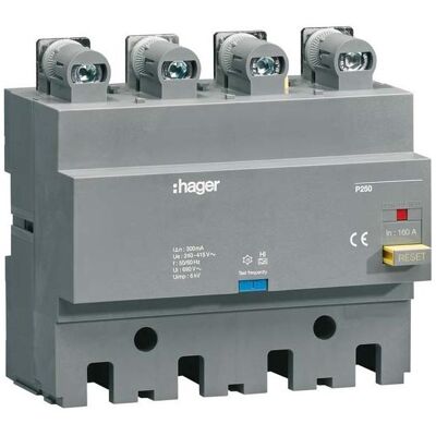 Hager HBT160F - FI-Block P250 4P 160A - FI-Block Hager HBT160F - FI-Block P250 4P 160A - FI-Block