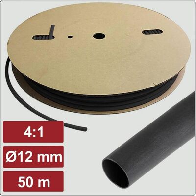 Electronic Garage, Schrumpfschlauch, EG25CA109 Schrumpfschlauch mit Kleber Schwarz 12 mm 3 mm Schru (50x) Electronic Garage, Schrumpfschlauch, EG25CA109 Schrumpfschlauch mit Kleber Schwarz 12 mm 3 mm Schru (50x)