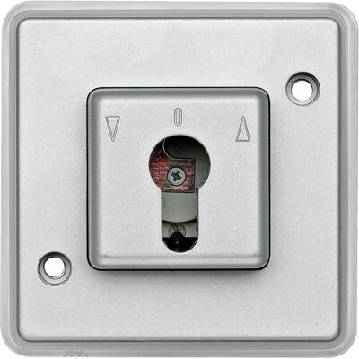 Merten 318460 Aluminium Lichtschalter - IP44 - 2-polig Merten 318460 Aluminium Lichtschalter - IP44 - 2-polig
