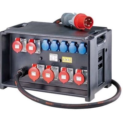 Mennekes, Baustromverteiler, MEN 9500706 Steckdosen-Kombination, IP44 6xCEE 5xSCHUKO (CEE 16/5, CEE 32/5, CEE 7/3) Mennekes, Baustromverteiler, MEN 9500706 Steckdosen-Kombination, IP44 6xCEE 5xSCHUKO (CEE 16/5, CEE 32/5, CEE 7/3)