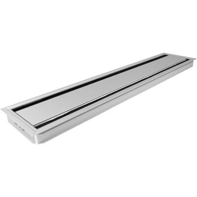 TecLines, Kabelschutz + Kabelführung, TKD010E Tisch Kabeldurchführung 135x600mm, Alu eloxiert (Kabeldurchlass, 60 cm) TecLines, Kabelschutz + Kabelführung, TKD010E Tisch Kabeldurchführung 135x600mm, Alu eloxiert (Kabeldurchlass, 60 cm)