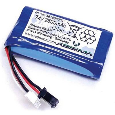 Absima Li-Ion Battery Pack (7.4 2500mAh) (2500 mAh, 7.40 V) Absima Li-Ion Battery Pack (7.4 2500mAh) (2500 mAh, 7.40 V)