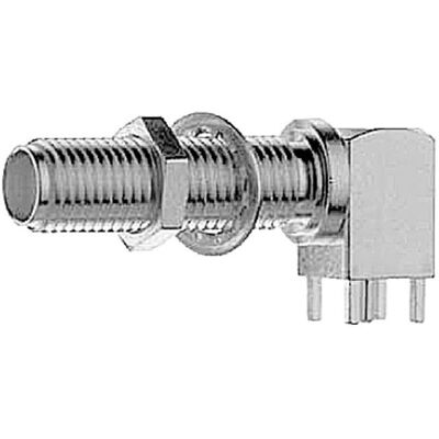 Telegärtner SMA-Winkeleinbaubuchse, Elektronikkabel + Stecker, Gold Telegärtner SMA-Winkeleinbaubuchse, Elektronikkabel + Stecker, Gold