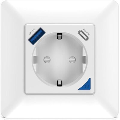 Immax, Smart Plug, NEO SMART Smart-Steckdose für den Innenbereich, Typ F, 16 A, 1x USB, 1x USB-C, PD 20 W, Zigbee, TUYA Immax, Smart Plug, NEO SMART Smart-Steckdose für den Innenbereich, Typ F, 16 A, 1x USB, 1x USB-C, PD 20 W, Zigbee, TUYA