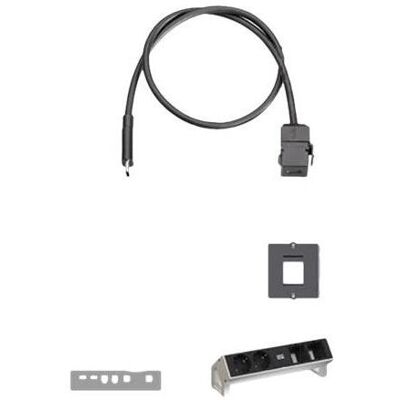 Bachmann, Steckdosenleiste, Keystone Type C 3.1 with cable whip side 1 USB C socket side 2 USB C plug (USB-C, 0.50 m) Bachmann, Steckdosenleiste, Keystone Type C 3.1 with cable whip side 1 USB C socket side 2 USB C plug (USB-C, 0.50 m)