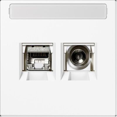 JUNG, Steckdose, MMDLS4521WWM Smart-TV-Anschlussdose JUNG, Steckdose, MMDLS4521WWM Smart-TV-Anschlussdose