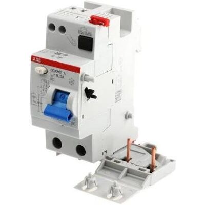 ABB, Schutzschalter, FI-Schutzschalterblock 2-polig 25A 30mA ABB, Schutzschalter, FI-Schutzschalterblock 2-polig 25A 30mA