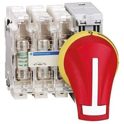 Schneider Electric Sicherungsschalter 4-polig 100A A4, Schalter + Taster Schneider Electric Sicherungsschalter 4-polig 100A A4, Schalter + Taster