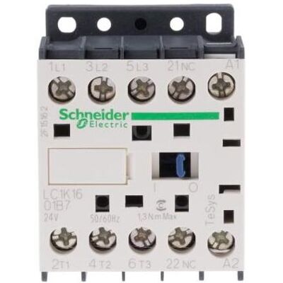 Schneider Electric Schütz,Sp.3P,16A AC3 7,5kW 1NC AUX 24Vac, Relais Schneider Electric Schütz,Sp.3P,16A AC3 7,5kW 1NC AUX 24Vac, Relais
