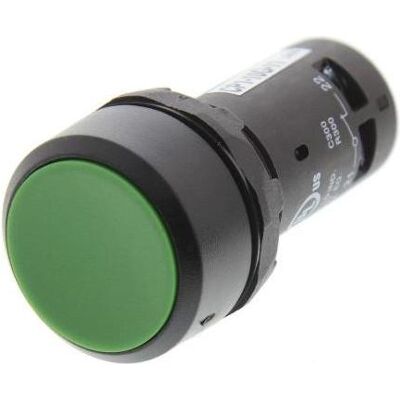 ABB Kompakter Drucktaster - Grün, 22mm, IP67 ABB Kompakter Drucktaster - Grün, 22mm, IP67