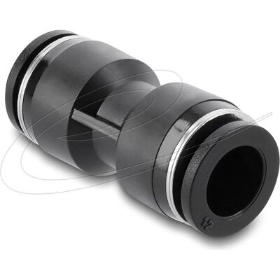 Delock Pneumatik Steckverbinder 12 mm gerade, Elektronikkabel + Stecker, Schwarz Delock Pneumatik Steckverbinder 12 mm gerade, Elektronikkabel + Stecker, Schwarz