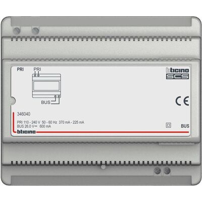 Bticino, Zubehör Gebäudesicherheit, Netzgerät 346040 Audio Eco 6Te 346040 Bticino, Zubehör Gebäudesicherheit, Netzgerät 346040 Audio Eco 6Te 346040