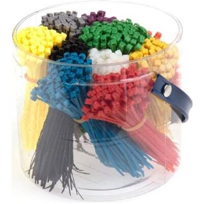 RS PRO, Kabelbinder, Kabelbinder Box farbig CP1000 (Kunststoffkabelbinder, 100 mm, 1000 Stk.) RS PRO, Kabelbinder, Kabelbinder Box farbig CP1000 (Kunststoffkabelbinder, 100 mm, 1000 Stk.)