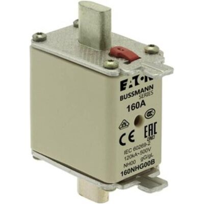 Eaton 160NHG00B Sicherung - 160A, Mechanische Sicherheitsanzeige, 3 Stück Eaton 160NHG00B Sicherung - 160A, Mechanische Sicherheitsanzeige, 3 Stück
