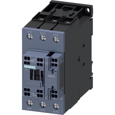 Siemens Leistungsschütz 18,5kW 3RT2035-3XF40-0LA2 - Bahn, 40A, AC-3 Siemens Leistungsschütz 18,5kW 3RT2035-3XF40-0LA2 - Bahn, 40A, AC-3