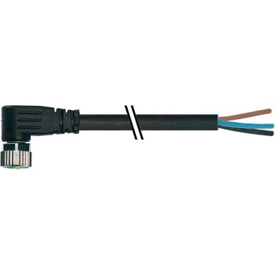 Murr Elektronik M8 Bu. 90° freies Ltg.-ende PVC 4x0.25 sw UL/CSA 5m, Elektronikkabel + Stecker, Schwarz Murr Elektronik M8 Bu. 90° freies Ltg.-ende PVC 4x0.25 sw UL/CSA 5m, Elektronikkabel + Stecker, Schwarz