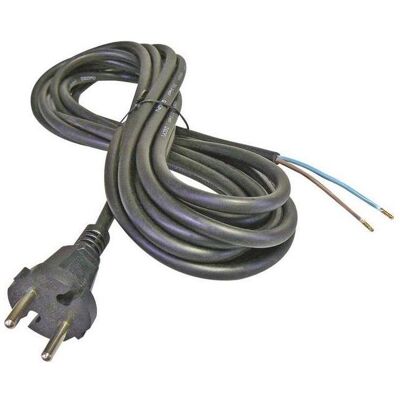Emos Netzkabel Gummi 2x 1mm2, 3m, schwarz (3 m), Stromkabel, Schwarz Emos Netzkabel Gummi 2x 1mm2, 3m, schwarz (3 m), Stromkabel, Schwarz