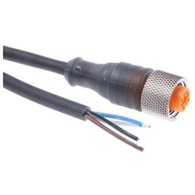 Belden Kabel mit Kupplung M8 F 5m 4-polig, Elektronikkabel + Stecker, Schwarz Belden Kabel mit Kupplung M8 F 5m 4-polig, Elektronikkabel + Stecker, Schwarz