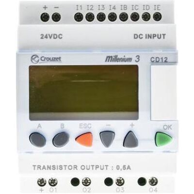 Crouzet Prozessmodul Millenium 3 12I/O 24VDC, Automatisierung Crouzet Prozessmodul Millenium 3 12I/O 24VDC, Automatisierung