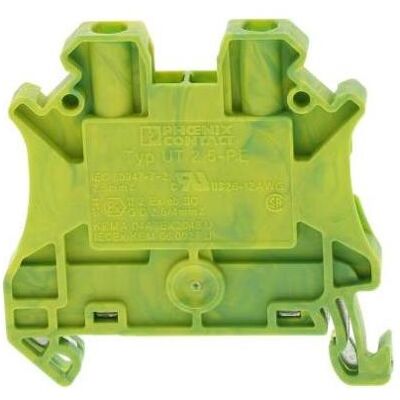 Phoenix Contact, Zange, Schutzleiterklemme UT 2,5-PE (47.70 mm) Phoenix Contact, Zange, Schutzleiterklemme UT 2,5-PE (47.70 mm)