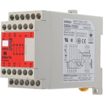 Omron Industrial Automation Steuerrelais,Zweihand,3PST-NO,Typ IIIc, Relais Omron Industrial Automation Steuerrelais,Zweihand,3PST-NO,Typ IIIc, Relais