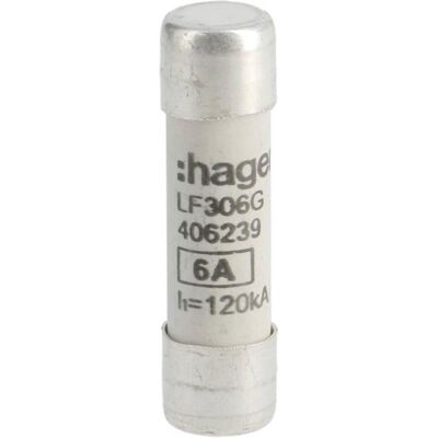 Hager, Sicherung, HAG LF306G Sicherung 10x38 gG 6A (6 A) Hager, Sicherung, HAG LF306G Sicherung 10x38 gG 6A (6 A)