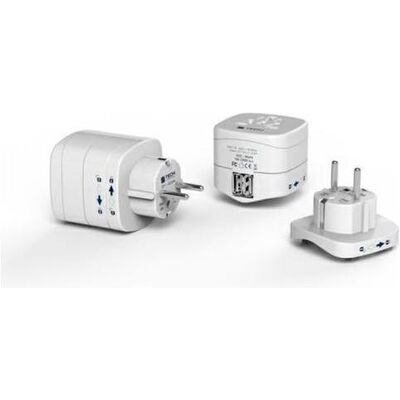 Tech Air, Reiseadapter, Travel Adapter WORLD to EU 2x USB Tech Air, Reiseadapter, Travel Adapter WORLD to EU 2x USB