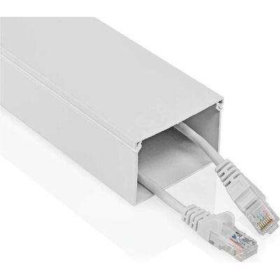 Nedis, Kabelschutz + Kabelführung, Kabelmanagement Röhre 1 Stück max. Kabeldicke: 40 mm Aluminium Weiss (Kabelkanal, 110 cm) Nedis, Kabelschutz + Kabelführung, Kabelmanagement Röhre 1 Stück max. Kabeldicke: 40 mm Aluminium Weiss (Kabelkanal, 110 cm)