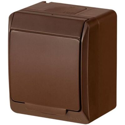 Elektro-Plast, Steckdose, PLUG SOCKET HERMES 0324-06 BROWN Elektro-Plast, Steckdose, PLUG SOCKET HERMES 0324-06 BROWN