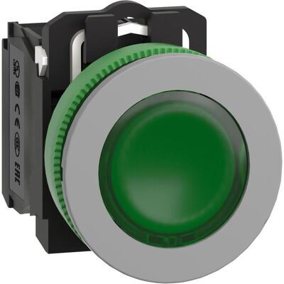 Schneider Electric Leuchtdrucktaster, kompl, Kunststoff, XB5FW33B5C0, Schalter + Taster, Schwarz, Grün Schneider Electric Leuchtdrucktaster, kompl, Kunststoff, XB5FW33B5C0, Schalter + Taster, Schwarz, Grün