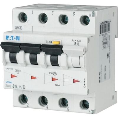 Eaton B16A 30mA RCD - Fehlerstromschutzschalter Eaton B16A 30mA RCD - Fehlerstromschutzschalter
