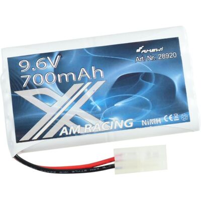 Amewi AMXRacing Ni-MH Akku 9.6V 700mAh, Tamiya Stecker (700 mAh, 9.60 V) Amewi AMXRacing Ni-MH Akku 9.6V 700mAh, Tamiya Stecker (700 mAh, 9.60 V)