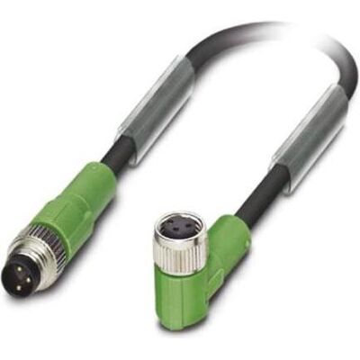 Phoenix Contact SAC-3P-M 8MS/0.3-PUR/M 8FR, Elektronikkabel + Stecker, Schwarz Phoenix Contact SAC-3P-M 8MS/0.3-PUR/M 8FR, Elektronikkabel + Stecker, Schwarz