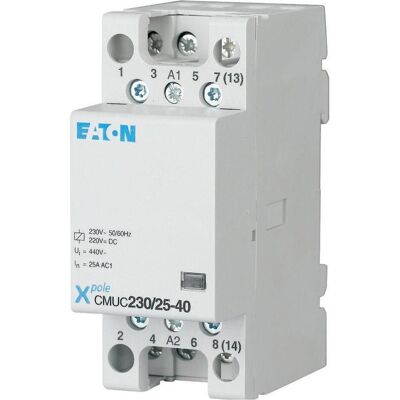 Eaton CMUC230/25-04 - Installationsschütz 230VAC/DC, 4Ö, 25A Eaton CMUC230/25-04 - Installationsschütz 230VAC/DC, 4Ö, 25A