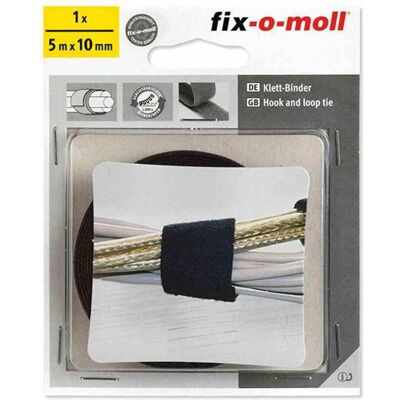 Fix-o-moll, Kabelbinder, Ritterrath Klett-Binder technic schwarz 5m 10mm, 3563006 (Klettkabelbinder, 129 mm) Fix-o-moll, Kabelbinder, Ritterrath Klett-Binder technic schwarz 5m 10mm, 3563006 (Klettkabelbinder, 129 mm)