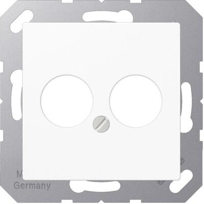 JUNG, Zubehör Schalterprogramm, Zentralplatte LS 2f A aws glz Schraubbef A562-2BFWW JUNG, Zubehör Schalterprogramm, Zentralplatte LS 2f A aws glz Schraubbef A562-2BFWW