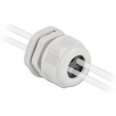 Delock, Kabelverbindung, Kabelverschraubung PG13,5 für Rundkabel grau 2 Stück Delock, Kabelverbindung, Kabelverschraubung PG13,5 für Rundkabel grau 2 Stück