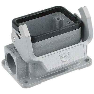 Harting Sockelgehäuse Han 6B 2xM20 für 1 Bügel, Elektronikkabel + Stecker Harting Sockelgehäuse Han 6B 2xM20 für 1 Bügel, Elektronikkabel + Stecker