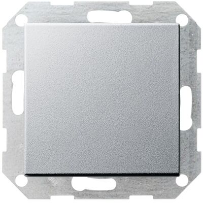 Gira Taster Wechsler gerade System 55 F Alu 013026, Schalter + Taster, Silber Gira Taster Wechsler gerade System 55 F Alu 013026, Schalter + Taster, Silber
