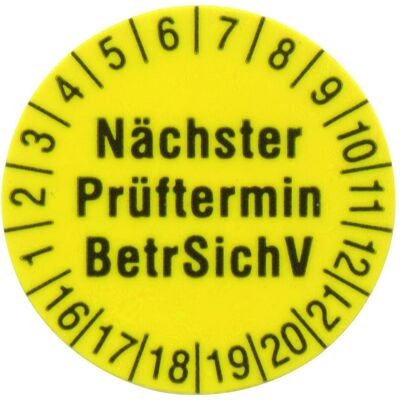 Beha Amprobe Prüfetiketten 1238D Prüfetiket, Messtechnik, Gelb Beha Amprobe Prüfetiketten 1238D Prüfetiket, Messtechnik, Gelb