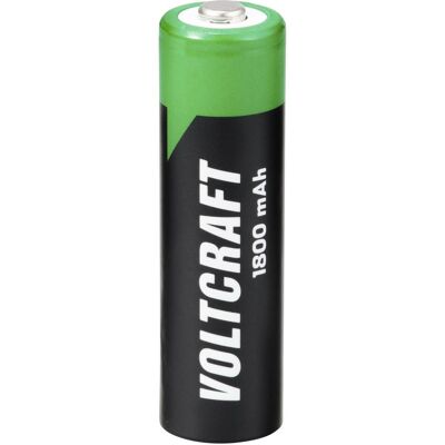 Voltcraft HR06 Mignon (AA)-Akku NiMH 1800 mAh 1.2 V 1 St. (1 Stk., AA, 1800 mAh), Batterien + Akkus Voltcraft HR06 Mignon (AA)-Akku NiMH 1800 mAh 1.2 V 1 St. (1 Stk., AA, 1800 mAh), Batterien + Akkus