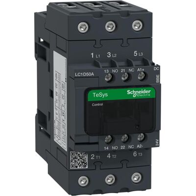 Schneider Electric Contactor 50A 3P AC3 24VDC coil, Relais Schneider Electric Contactor 50A 3P AC3 24VDC coil, Relais