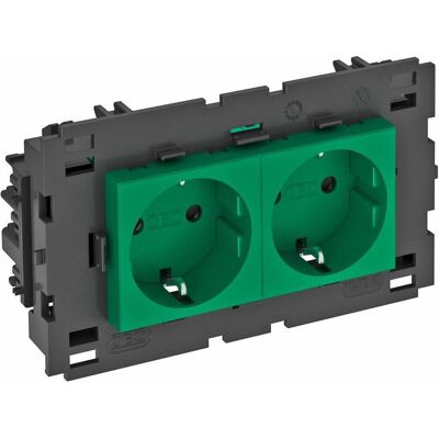 OBO Bettermann - STD-D0C8 MZGN2 - 0° - 16A/250V - Steckdose OBO Bettermann - STD-D0C8 MZGN2 - 0° - 16A/250V - Steckdose