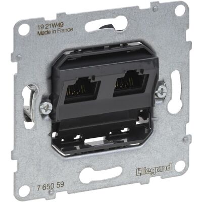 Legrand, Steckdose, SEANO Datendose 2xRJ45, Einsatz, Kat. 5e, UTP, ungeschirmt, 765059 Legrand, Steckdose, SEANO Datendose 2xRJ45, Einsatz, Kat. 5e, UTP, ungeschirmt, 765059