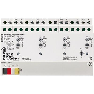 JUNG, Lichtschalter + Storenschalter, Fernschaltdimmer eNet uni REG FMUD420250REG JUNG, Lichtschalter + Storenschalter, Fernschaltdimmer eNet uni REG FMUD420250REG