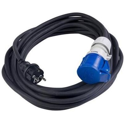 Connectra, Verlängerungskabel, 48.960 Verbindungskabel 10m - H07RN-F - 3 G 2,5 mm² Schuko-Stecker nach CEE (10 m, CEE 7/5) Connectra, Verlängerungskabel, 48.960 Verbindungskabel 10m - H07RN-F - 3 G 2,5 mm² Schuko-Stecker nach CEE (10 m, CEE 7/5)